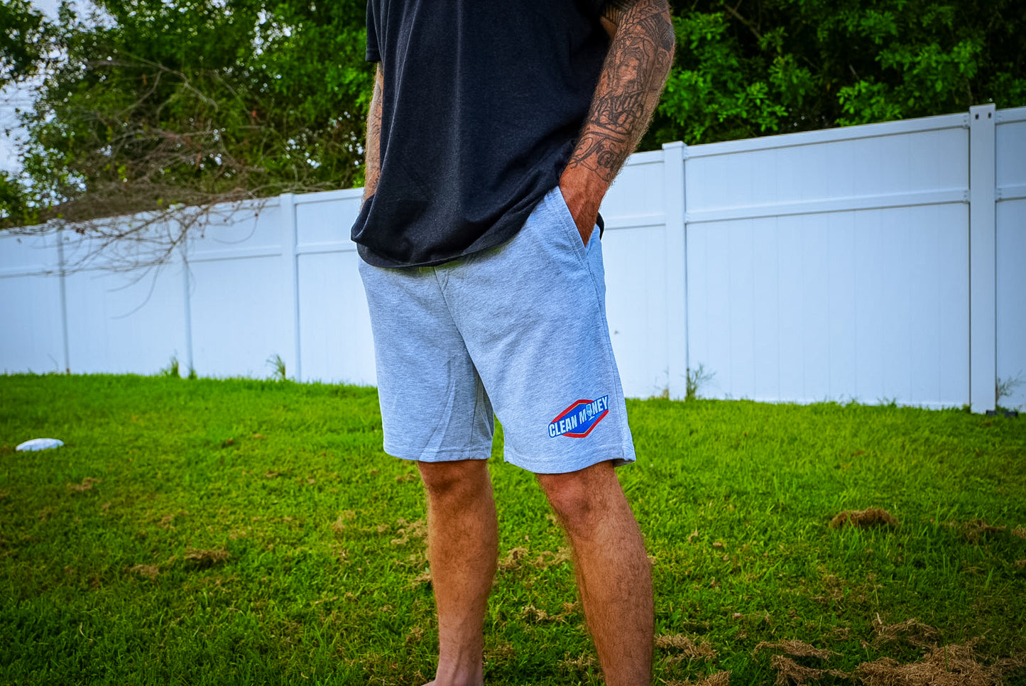 The Clean Money Lounge Shorts - Gray